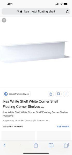 2 BOTKYRKA floating shelves from IKEA