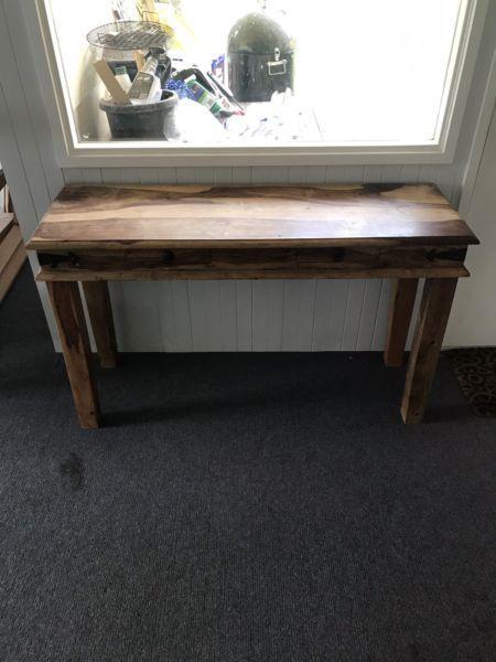 Timber hall table