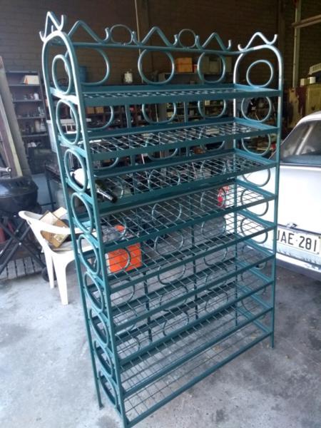 Wine rack wrought iron