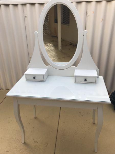 IKEA dressing table with mirror