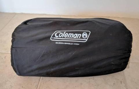 Coleman Inflatable Mattress Queen Single High Tan Quickbed Airbed