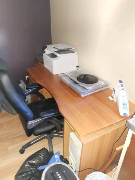 Computer Desk and Comfy adjustable Chair