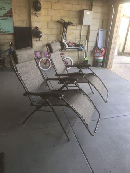 Recliner outdoor chairs
