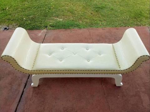 Decorative Bench Seat - Ivory