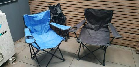 Four Folding Camping/Beach Chairs