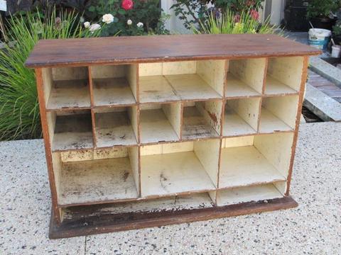 Vintage Wooden GPO Shelving