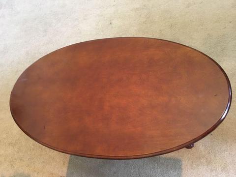 Vintage hard wood coffee table