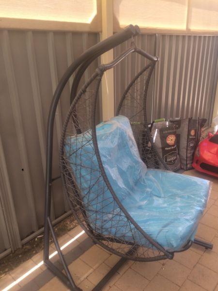 Outdoor Blue moon chair swing