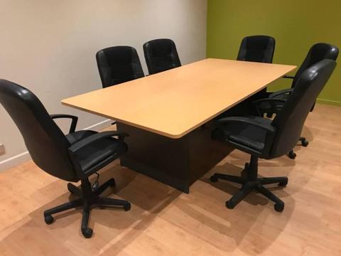 Meeting / Board Room table and Chairs
