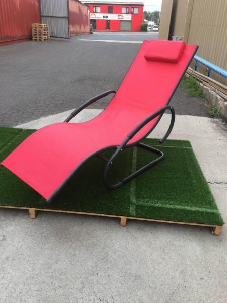 OUTDOOR SUN LOUNGE, RED