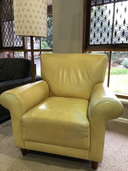 Leather Arm Chair, Seat, Lounge