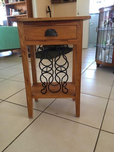 Wine rack table, wine rack was just an additional option