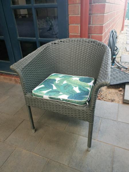 Outdoor wicker chair