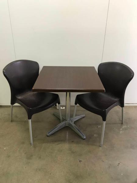 USED: 18x Artia Wenge CAFE TABLES and 60x Artia Stella CHAIRS