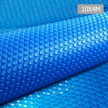 FREE MEL DEL-10x4m Solar Swimming Pool Cover Bubble Blanket Blue