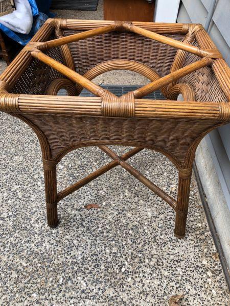 Cane Square Table Base Only. Great Condition. Windsor