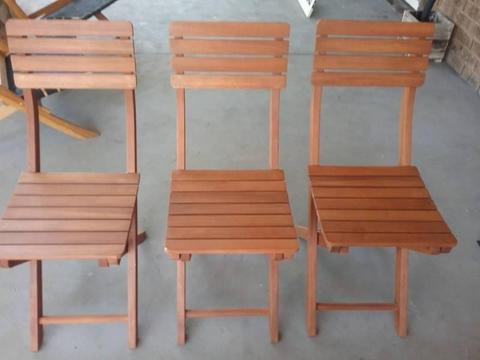 Wooden outdoor chairs new x6