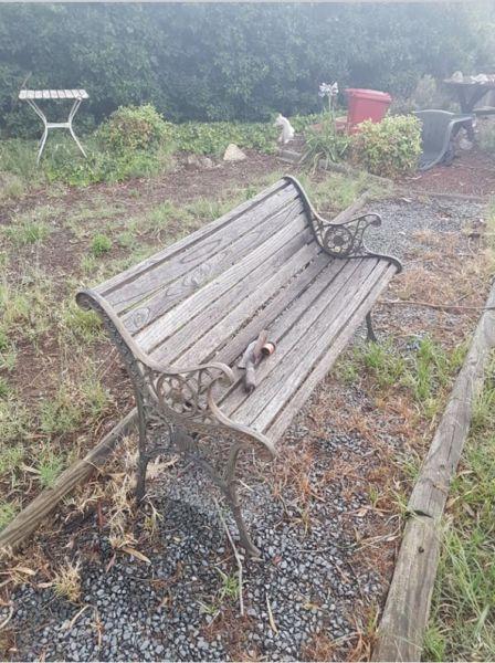 Wanted: WANT TO BUY- outdoor garden bench that needs work