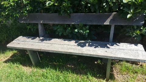 Hardwood bench seat