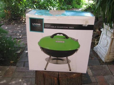 Portable Outdoor 34 cm Charcoal BBQ By Living Space - Never Used