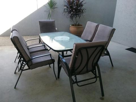 Outdoor Setting with Lazy Susan