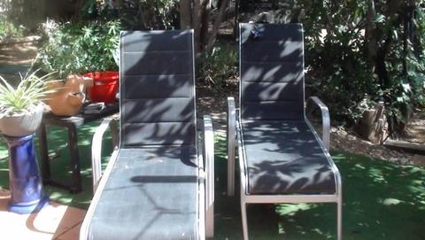 Garden lounge chairs