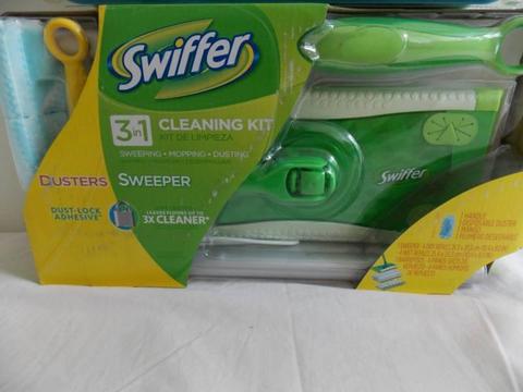 Brand New Swiffer 3in1 cleaning kit - with pack of wet refills