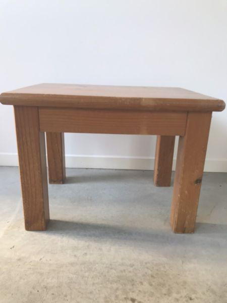Solid pine table