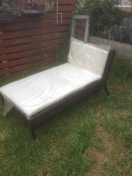 Outdoor Lounger with cushion