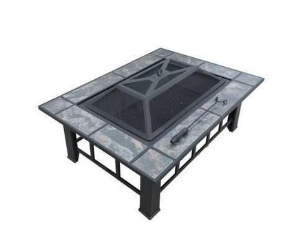 New Rectangular Outdoor Fire Pit BBQ With Free Delivery