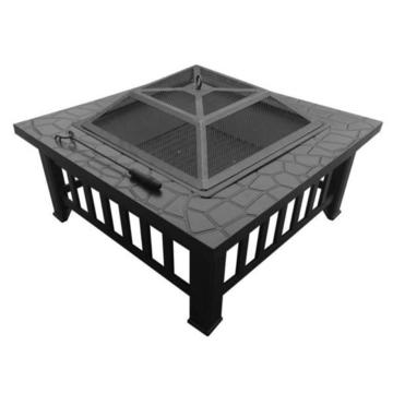 Square Outdoor Fire Pit BBQ/Grill With Free Delivery