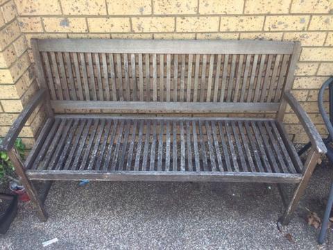 Timber park / porch bench