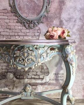 SOLD Pending Pickup- Ornate Rococo hand carved entry table