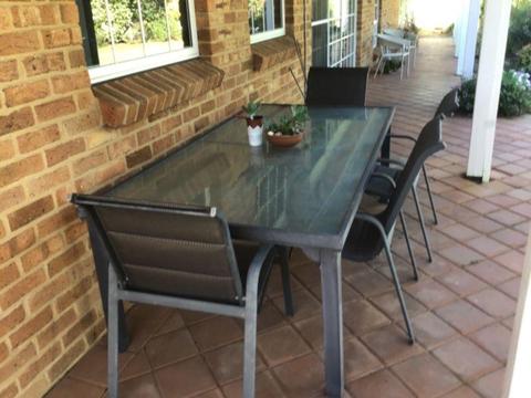 Outdoor table and chairs
