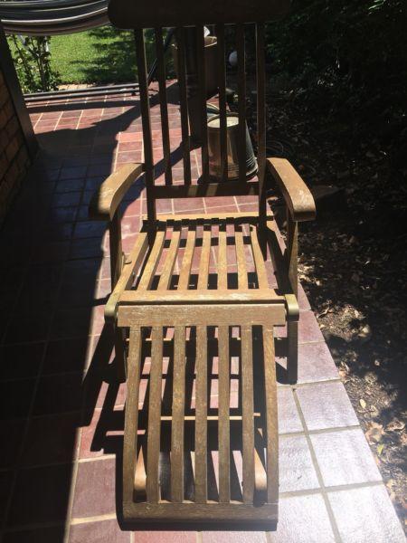 Outdoor timber chair
