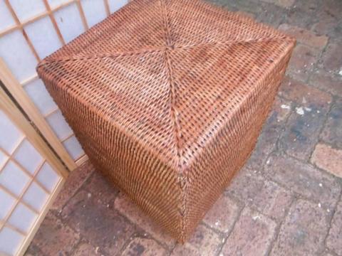 Cane /Wicker Cube Table /Stool