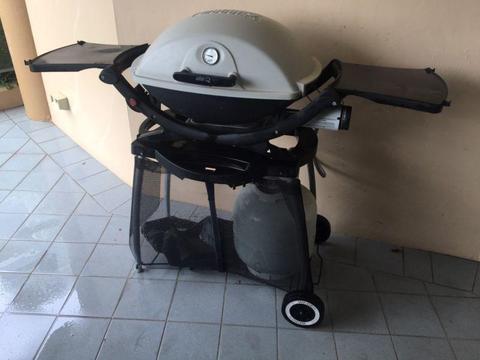 Weber BBQ Q 2200 with Plate and Trolley