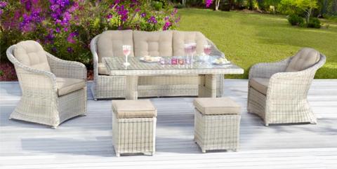 WANTED white OUTDOOR LOUNGE SETTING