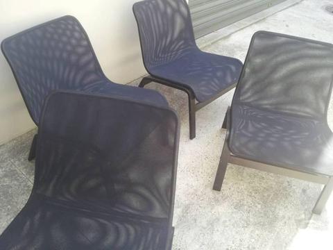 4 x ikea chairs like new black