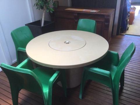 Retro Sebel Integra Outdoor Setting. Table and 4 chairs