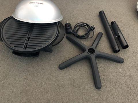 George Foreman Pedestal BBQ Grill Indoor/Outdoor Electric