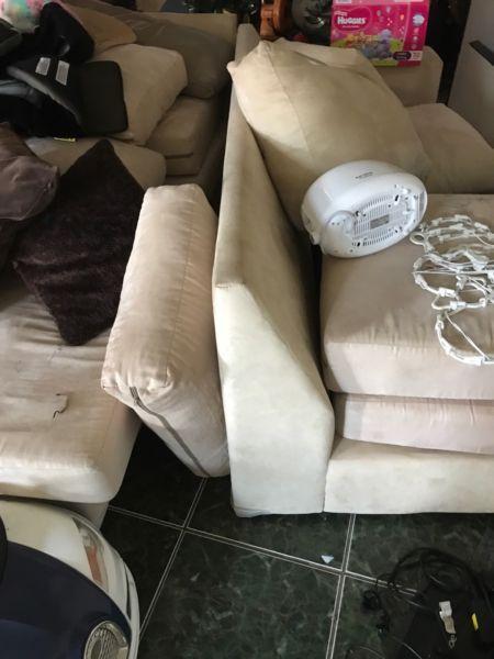 L shape sofa for free in good condition