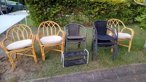 free garden chairs & Shoe rack