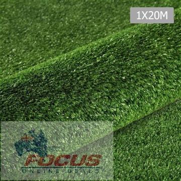 Primeturf Artificial Synthetic Grass 1 x 20m 10mm - Olive Green