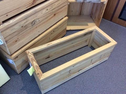 Timber planter boxes