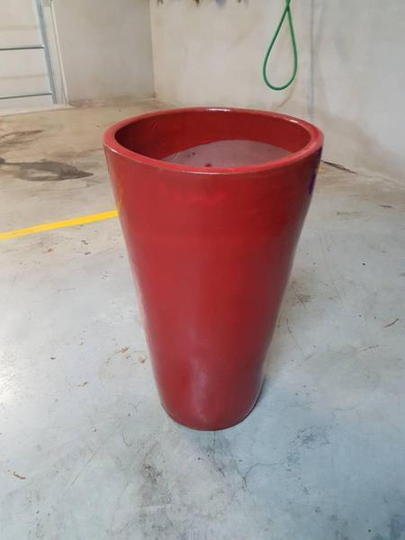 Red Ceramic Pot Plant