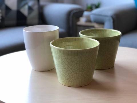 Ceramic plant pots - 3 available