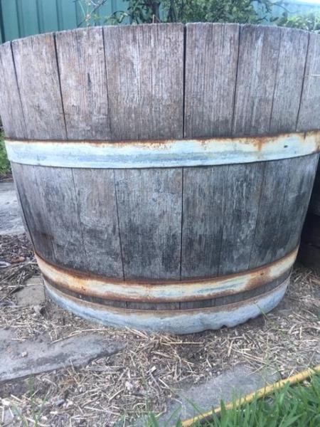 half wine barrels