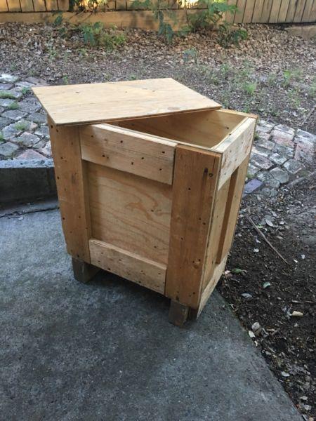 Little Wooden Storage Box - Planter pot ideas
