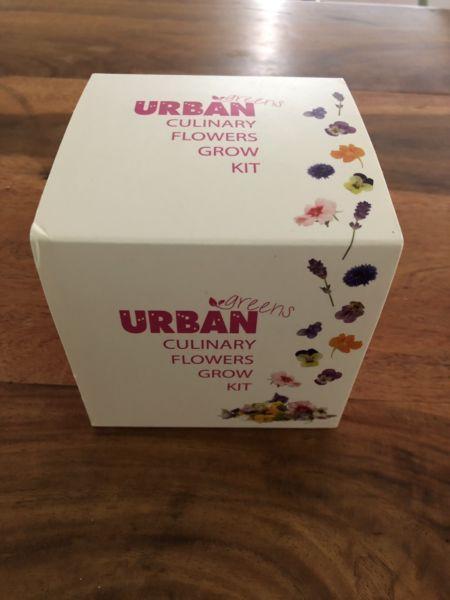Brand New Culinary Green Urban Edible Plant Flower Grow Kit